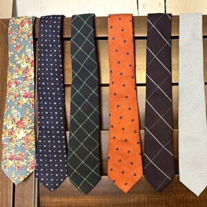 Lot Of 10 Saks Fifth Avenue,Knottery, Windsor, Beaux, Narrow 2.75” Luxury Ties
